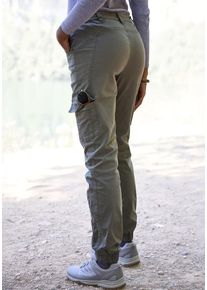 active by Lascana LASCANA ACTIVE Trekkinghose 'Cargo Jeans Optik' beige Gr. 34 für Damen. Nachhaltig.