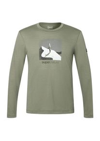 super.natural Almost Done L/S Longsleeve Men (Größe XL |oliv)