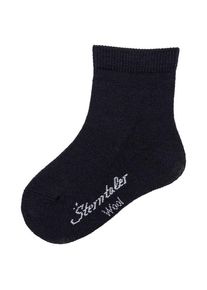 Sterntaler Socken Wolle Merinosocken Kinder Freizeit (Gr 15-16 |schwarz)