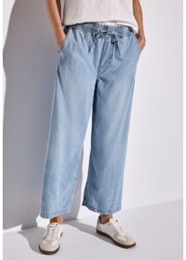 Street One Damen Weite Jeanslight blau clean, casual, Gr. 29, unifarben, Denim/Jeans, Obermaterial: 50% Baumwolle, 50% Lyocell, Jeans, mit
