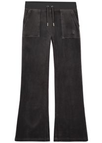 Juicy Couture Damen Sweathose "LAYLA POCKET LOW RISE PANT Damen"top hat, Gr. L, 95% POLYESTER 5% ELASTAN, Hosen, Trainingshose Damen, Sweathose,