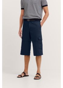 Bugatti Herren Bermudas390, marine, casual, Gr. 46, unifarben, 98% Baumwolle, 2% Elasthan, Hosen, aus Baumwolle