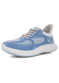 Ara Damen Sneaker "MOTION", Gr. 37azur, silberfarben, Veloursleder, Textil, Glattleder, sportlich, Schuhe, Komfortschuh, Sneaker in Komfortweite H (=