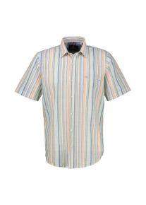 Lerros Herren Kurzarmhemd "Lerros Herren Halbarmhemd, gestreift"pale papaya, Gr. XXXL, 100% Baumwolle, Hemden