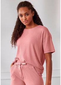 s.Oliver T-Shirt pink Gr. 32/34 für Damen. Mit Rundhals. Oversize