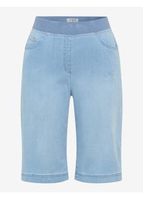 Raphaela by Brax Damen Bermuda Style PAMINA BERMUDA BLEACHED LIGHT BLUESLIGHTLYUSE, denim hellblau, Gr. 36