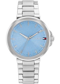 Tommy Hilfiger Damen Quarzuhr "Lori"edelstahlfarben, blau, Armbanduhren, Armbanduhr, Damenuhr, Edelstahlarmband, analog