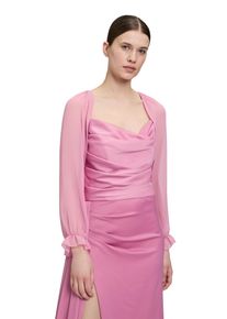 Vera Mont Damen Bolerojacke "Vera Mont Bolero-Jacke mit gekräuseltem Ausschnitt"perfect rose, elegant, Gr. 40, Chiffon, Obermaterial: 100%