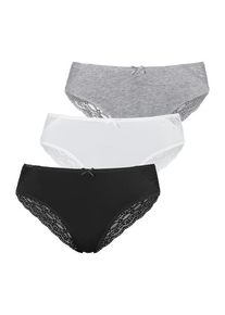 Vivance Brasilslip mehrfarbig Gr. 32/34 für Damen. Mit Spitze, Schleife. Körpernah. Nachhaltig.