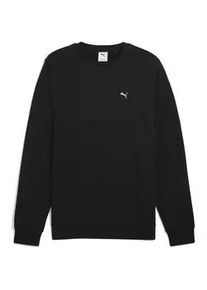"Sweatshirt Puma ""Essentials Elevated Crewneck Herren"", Herren, Gr. S, schwarz, Obermaterial: 100% Baumwolle