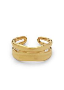 LANDS' END Wasserfester, verstellbarer Stapelring f&uuml;r Damen, Damen, size: regular, Gelb, by Lands' End