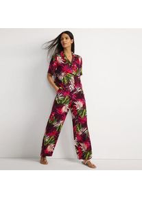 LANDS' END Gemusterte Schlupfhose, Damen,  Rot, Viskose, by Lands' End