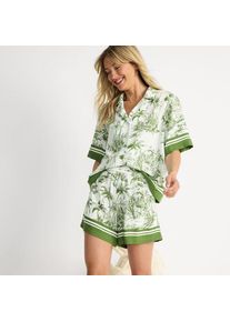 LANDS' END Webshorts mit Foulardprint, Damen,  Wei&szlig;, by Lands' End