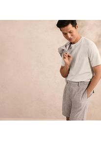 LANDS' END Leinenmix-Shorts, Herren,  Braun, Leinen/Baumwoll-Mischung, by Lands' End