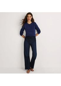 LANDS' END Soft Denim Jeans mit weitem Bein, Damen,  Blau, Baumwolle/Polyester/Lyocell (Viskose), by Lands' End