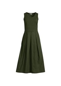 LANDS' END Ausgestelltes &auml;rmelloses Midikleid, Damen,  Gr&uuml;n, Baumwolle/Baumwoll-Mischung, by Lands' End