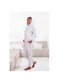 Loungehose Vivance, Damen, Gr. 40/42, N-Gr, grau (grau meliert), Sweatware, Obermaterial: 80% Baumwolle, 20% Polyester, meliert, bequem lang, Hosen Loungehose, bequeme Loungehose mit seitlichen Taschen
