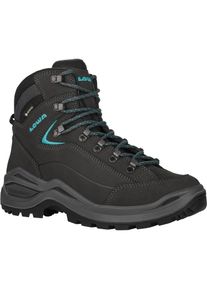 Lowa Renegade Evo Gtx Mid Wide Wanderschuhe Damen - grau - Gr. 39 1/2 - Nubukleder