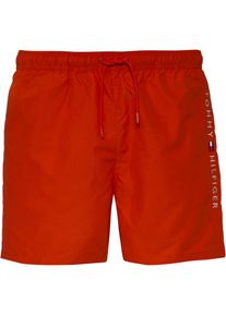 Tommy Hilfiger Medium Drawstring Badehose Herren - orange - Gr. S