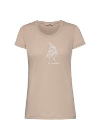 Vaude Lomasona Funktionsshirt Damen - beige - Gr. 42 - Polyester/Wolle