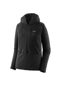 Fleecepullover Patagonia R1 P/O Hoody Damen (Gr S |schwarz)
