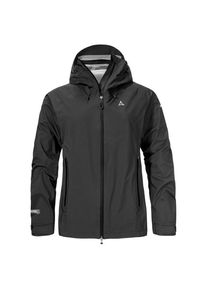 Schöffel Schöffel Jacket Style Blaueis Regenjacke Damen (Gr 44 |schwarz/grau |wasserdicht)
