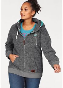 Große Größen OCEAN SPORTSWEAR Fleecejacke Gr. 44/46 grau für Damen