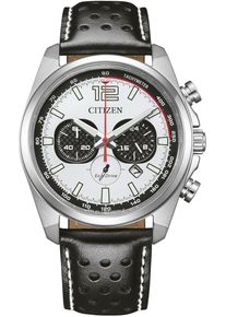 Citizen Herren Chronographschwarz, Armbanduhren, Armbanduhr, Solar, Herrenuhr, Edelstahlarmband, Datum, Stoppfunktion