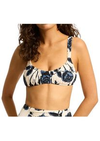 Seafolly Rococo Ruched Bralette Bikini-Top Damen (Gr 18 |grau)