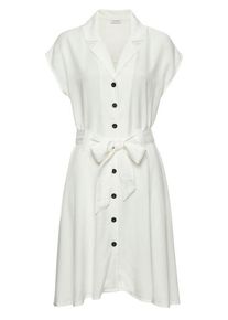 Lascana Hemdblusenkleid weiß Gr. 34 für Damen. Mit V-Ausschnitt. Figurumspielend