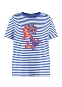 SAMOON - Rundhals-Shirt, weiss, Gr. 42 / M
