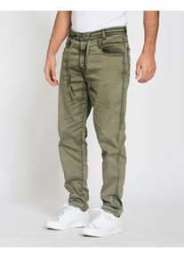 Gang Herren Relaxhose "Gang Hosen Relaxed Jogging 94MARCO JOGGER"grün thyme bijou, Gr. 34, 81% Baumwolle, 16% Polyester, 3% Elasthan, Hosen