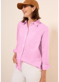 Cecil Damen Hemdblusecherry blossom pink, casual, Gr. M, unifarben, Web, Obermaterial: 100% Baumwolle, Blusen, mit Brust Tasche