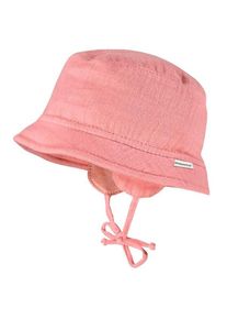 Hut MaxiMo Baby's H&uuml;tchen Musselin Band Ohrenkl. Futter Kinder (Gr 45 cm |rosa)