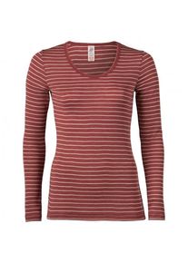 Seidenunterwäsche Engel Langarm Damen Shirt Damen (Gr 38/40 |rot)