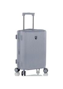 Hartschalen-Trolley Heys ""Earthtone, verschiedene Größen und Farben"", Gr. B/H/T: 35cm x 53cm x 22cm 43 l, grau (glacier grau), Polycarbonat, Koffer, Heys x Joachim Llambi Reisegepäck TSA Schloss Volumenerweiterung