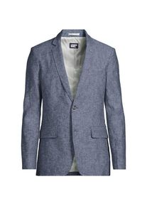 LANDS' END Sakko aus Leinenmix, Herren,  Blau, Leinen/Viskose/Baumwoll-Mischung, by Lands' End