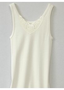 w&auml;schepur sheego Gro&szlig;e Gr&ouml;&szlig;en Achselhemd mit verschiedenen Spitzen-Motiven, apricot + mauve + champagner, Gr&ouml;&szlig;e 44/46 - Damen