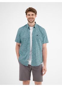Lerros Herren Kurzarmhemd "Lerros Halbarmhemd mit Minimalmuster"coastal blau, Gr. XXL, 100% Baumwolle, Hemden
