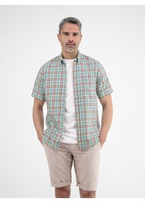 Lerros Herren Kurzarmhemd "Lerros Kariertes Halbarmhemd für Herren"coastal blau, Gr. S, 100% Baumwolle, Hemden