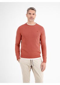 Lerros Herren Strickpullover "Lerros Leichter Strickpullover, gerippt"earth rot, Gr. M, 100% Baumwolle, Pullover