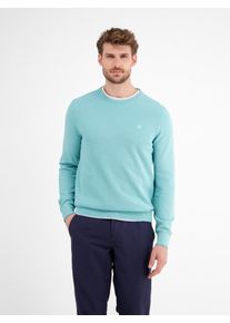 Lerros Herren Strickpullover "Lerros Leichter Strickpullover, gerippt"coastal blau, Gr. XXXL, 100% Baumwolle, Pullover