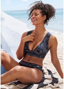 Venice Beach Bustier-Bikini-Top 'Moloka' schwarz Gr. 36 Cup C/D. Ohne Bügel. Nachhaltig.