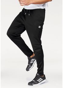 Bruno Banani Herren Trainingshoseschwarz (hose aus beständigem material), sportlich, Gr. XL, Obermaterial: 94% Polyester, 6% Elasthan, Hosen, mit