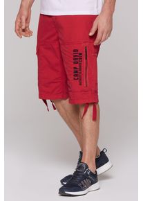 CAMP DAVID Herren Shortsnautical rot, casual, Gr. XXXL, bedruckt, Material: 100% Baumwolle, Hosen, aus Baumwolle
