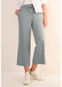 Cecil Damen 7/8-Hose "Style Neele"obelisk grau, casual, Gr. XL, unifarben, Web, Obermaterial: 66% Baumwolle, 30% Polyester, 4% Elasthan, Hosen, mit