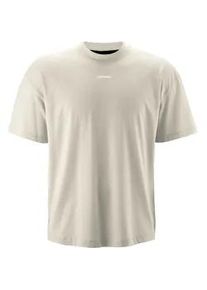 Rundhalsshirt Gonso ""Off-Bike T-Shirt Oversized Unisex"", Herren, Gr. S, grau (hellgrau), 45% Baumwolle, 45% Modal, 10% Elasthan, Rundhals, Kurzarm, Shirts, Unisex T-Shirt mit Logo, Off-Bike Shirt, Oversize-Fit