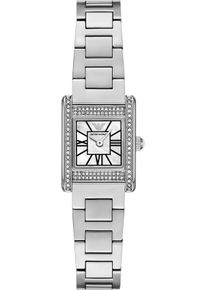 Emporio Armani Damen Quarzuhredelstahlfarben, Armbanduhren, Armbanduhr, Damenuhr, Edelstahlarmband, analog, Glassteine