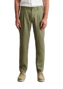 Marc O'Polo MARC O'POLO Herren Chinohose "mit elastischem Bund"oak ash, casual, Gr. 32, unifarben, Obermaterial: 100% Leinen, Hosen