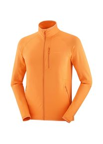 Salomon Essential Lightwarm Fleecejacke Herren - orange - Gr. M - Polyester/Elastan
